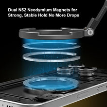 Load image into Gallery viewer, MagSafe Dual-Head Magnetic Folding Phone Holder Bracket, Dual-Head Magnetic Bracket
