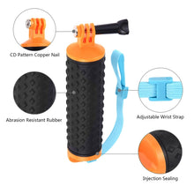 Load image into Gallery viewer, PULUZ Floating Handle Hand Grip Buoyancy Rods with Strap for GoPro HERO10 Black / HERO9 Black / HERO8 Black / HERO7 /6 /5 /5 Session /4 Session /4 /3+ /3 /2 /1, Xiaoyi and Other Action Cameras, Floating Hand Grip