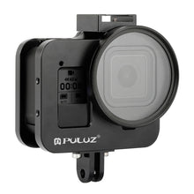 Load image into Gallery viewer, PULUZ Housing Shell CNC Aluminum Alloy Protective Cage with Insurance Frame &amp; 52mm UV Lens for GoPro HERO8 Black, For HERO8 Black with Frame