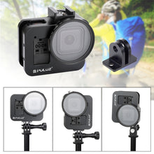 Load image into Gallery viewer, PULUZ Housing Shell CNC Aluminum Alloy Protective Cage with Insurance Frame &amp; 52mm UV Lens for GoPro HERO8 Black, For HERO8 Black with Frame
