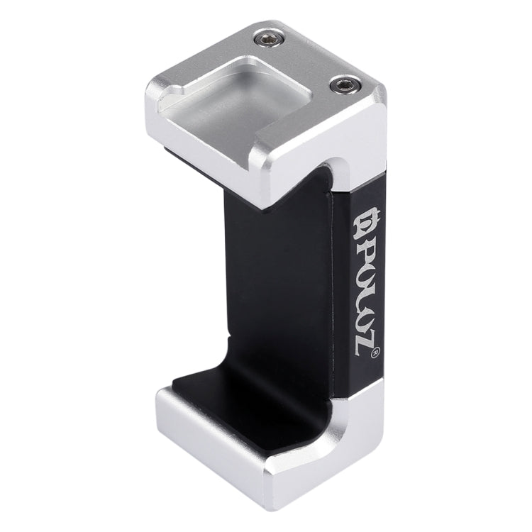 PULUZ Universal Phone Aluminum Alloy Clamp Holder Bracket with Cold Shoe For iPhone, Galaxy, Huawei, Xiaomi, Sony, HTC, Google and other Smartphones