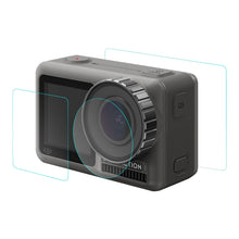 Load image into Gallery viewer, PULUZ Lens + Front and Back LCD Display 9H 2.5D Tempered Glass Film for DJI Osmo Action, For DJI Osmo Action