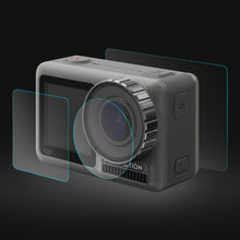 Load image into Gallery viewer, PULUZ Lens + Front and Back LCD Display 9H 2.5D Tempered Glass Film for DJI Osmo Action, For DJI Osmo Action