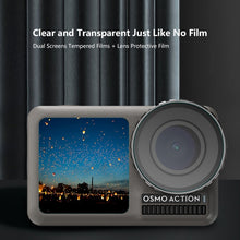 Load image into Gallery viewer, PULUZ Lens + Front and Back LCD Display 9H 2.5D Tempered Glass Film for DJI Osmo Action, For DJI Osmo Action