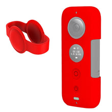 Load image into Gallery viewer, PULUZ Silicone Protective Case with Lens Cover for Insta360 ONE X, For Insta360 ONE X(Black), For Insta360 ONE X(Red)