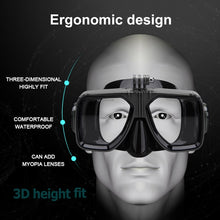 Load image into Gallery viewer, PULUZ Water Sports Diving Equipment Diving Mask Swimming Glasses for GoPro, Insta360, DJI and Other Action Cameras