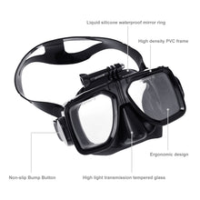 Load image into Gallery viewer, PULUZ Water Sports Diving Equipment Diving Mask Swimming Glasses for GoPro, Insta360, DJI and Other Action Cameras
