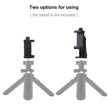 Load image into Gallery viewer, PULUZ 360 Degree Rotating Universal Horizontal Vertical Shooting Phone Clamp Holder Bracket for iPhone, Galaxy, Huawei, Xiaomi, Sony, HTC, Google and other Smartphones