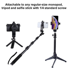 Load image into Gallery viewer, PULUZ 360 Degree Rotating Universal Horizontal Vertical Shooting Phone Clamp Holder Bracket for iPhone, Galaxy, Huawei, Xiaomi, Sony, HTC, Google and other Smartphones