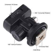 Load image into Gallery viewer, PULUZ 1/4 inch Screw Thread Cold Shoe Tripod Mount Adapter, Mount Adapter
