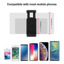 Load image into Gallery viewer, PULUZ 1/4 inch Screw Thread Cold Shoe Tripod Mount Adapter with Phone Clamp, Mount Adapter with Phone Clamp
