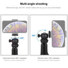 Load image into Gallery viewer, PULUZ Mini Octopus Flexible Tripod Holder with Ball Head for SLR Cameras, GoPro, Cellphone, Size: 25cmx4.5cm, 25cm Tripod(US), 25cm Tripod