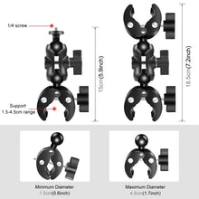 Load image into Gallery viewer, PULUZ Motorcycle Dual-heads Crab &amp; Single Heads Clamps Handlebar Fixed Mount 150cm Selfie Stick, Dual-heads Crab &amp; Single Heads Clamps