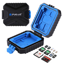 Load image into Gallery viewer, PULUZ 11 in 1 Memory Card Case for 3SIM + 2XQD + 2CF + 2TF + 2SD Card, 11 in 1