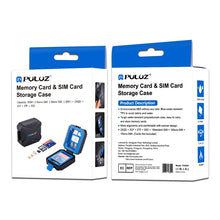 Load image into Gallery viewer, PULUZ 11 in 1 Memory Card Case for 3SIM + 2XQD + 2CF + 2TF + 2SD Card, 11 in 1