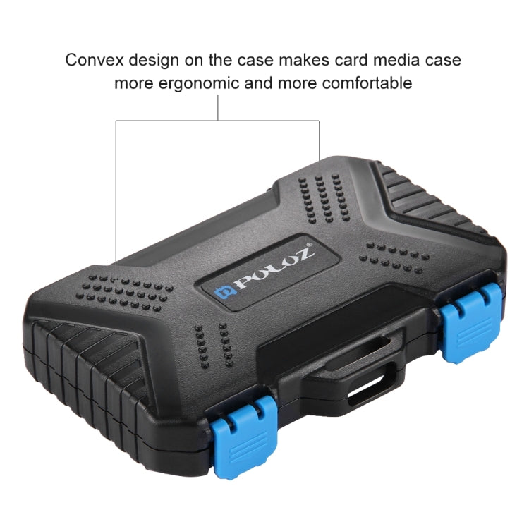 PULUZ 27 in 1 Memory Card Case for 4CF + 8SD + 9TF + 1Card PIN + 1Standard SIM + 2Micro-SIM + 2Nano-SIM, 27 in 1, 27 in 1 (US), 27 in 1(AE)