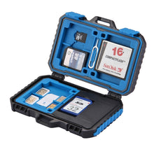 Load image into Gallery viewer, PULUZ Card Reader + 22 in 1 Memory Card Case for 1Standard SIM + 2Micro-SIM + 2Nano-SIM + 3CF + 7SD + 6TF + 1CARD PIN, 22 in 1 + Card Reader(US), 22 in 1 + Card Reader(AE), 22 in 1 + Card Reader