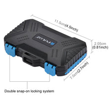 Load image into Gallery viewer, PULUZ Card Reader + 22 in 1 Memory Card Case for 1Standard SIM + 2Micro-SIM + 2Nano-SIM + 3CF + 7SD + 6TF + 1CARD PIN, 22 in 1 + Card Reader(US), 22 in 1 + Card Reader(AE), 22 in 1 + Card Reader