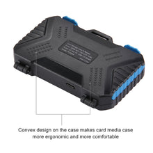 Load image into Gallery viewer, PULUZ Card Reader + 22 in 1 Memory Card Case for 1Standard SIM + 2Micro-SIM + 2Nano-SIM + 3CF + 7SD + 6TF + 1CARD PIN, 22 in 1 + Card Reader(US), 22 in 1 + Card Reader(AE), 22 in 1 + Card Reader