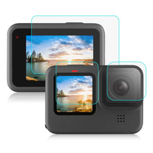 Load image into Gallery viewer, PULUZ for GoPro HERO12 Black /11 Black /10 Black /9 Black Lens + LCD Display 9H 2.5D Tempered Glass Film, For GoPro HERO9 Black