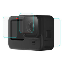 Load image into Gallery viewer, PULUZ for GoPro HERO12 Black /11 Black /10 Black /9 Black Lens + LCD Display 9H 2.5D Tempered Glass Film, For GoPro HERO9 Black
