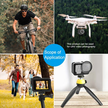 Load image into Gallery viewer, For GoPro HERO13 Black /12 Black /11 Black /10 Black /9 Black PULUZ Thin Housing Shell CNC Aluminum Alloy Protective Cage with Insurance Frame &amp; 52mm UV Lens, For GoPro HERO9 Black Thin