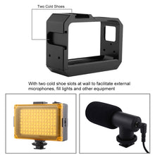Load image into Gallery viewer, PULUZ Aluminum alloy Frame Mount Protective Case Cage with Cold Shoe Base Slot &amp; Tripod Base Adapter for Insta360 One R, For Insta 360 One R Frame Cage(B), For Insta 360 One R Frame Cage(R)