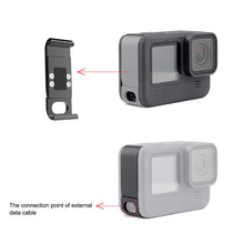 Load image into Gallery viewer, PULUZ Metal Battery Side Interface Cover for GoPro HERO13 Black /12 Black /11 Black /10 Black /9 Black, Metal Plastic Side Cover