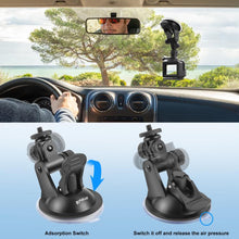 Load image into Gallery viewer, PULUZ Car Suction Cup Mount with Screw &amp; Tripod Mount Adapter &amp; Storage Bag for GoPro, Insta360, DJI and Other Action Cameras, Sucker Mount