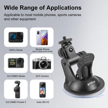 Load image into Gallery viewer, PULUZ Car Suction Cup Mount with Screw &amp; Tripod Mount Adapter &amp; Storage Bag for GoPro, Insta360, DJI and Other Action Cameras, Sucker Mount