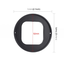 Load image into Gallery viewer, PULUZ 52mm UV Lens Filter for GoPro HERO12 Black /11 Black Mini /11 Black /10 Black /9 Black, with Adapter Ring, UV Filter