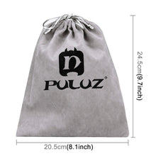 Load image into Gallery viewer, PULUZ Storage Bag with Stay Cord for GoPro, Insta360, DJI and Other Action Cameras Accessories, Flannel Bag, Size: 24.5cm x 20.5cm, Nylon Mesh Bag, Size: 21.5cm x 15.5cm