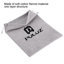 Load image into Gallery viewer, PULUZ Storage Bag with Stay Cord for GoPro, Insta360, DJI and Other Action Cameras Accessories, Flannel Bag, Size: 24.5cm x 20.5cm, Nylon Mesh Bag, Size: 21.5cm x 15.5cm
