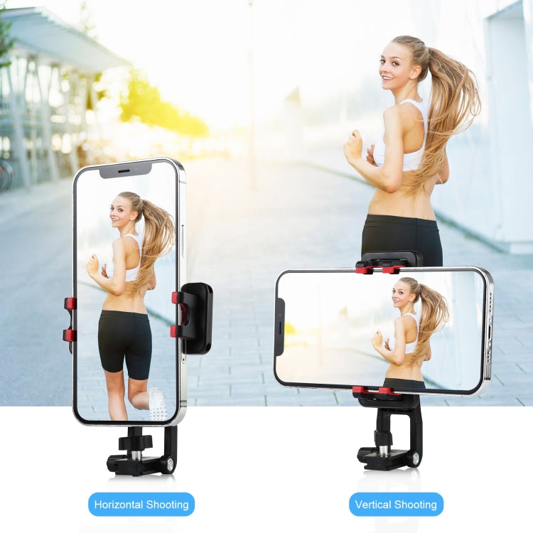 PULUZ 360 Degree Rotating Horizontal Vertical Shooting Phone ABS Clamp Holder Bracket For iPhone, Galaxy, Huawei, Xiaomi, Sony, HTC, Google and other Smartphones