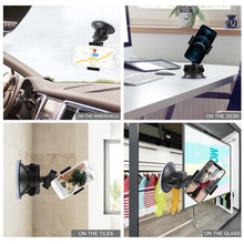 Load image into Gallery viewer, PULUZ 360 Degree Rotating Suction Cup Clamp Holder Bracket For iPhone, Galaxy, Huawei, Xiaomi, Sony, HTC, Google and other Smartphones