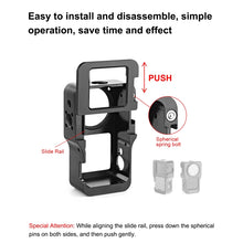 Load image into Gallery viewer, PULUZ CNC Aluminum Alloy Cage for DJI Action 2, Aluminum Cage (Black), Aluminum Cage (Titanium Color)