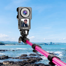 Load image into Gallery viewer, PULUZ CNC Aluminum Alloy Cage for DJI Action 2, Aluminum Cage (Black), Aluminum Cage (Titanium Color)