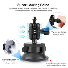 Load image into Gallery viewer, PULUZ 1/4 inch Magic Arm Suction Cup Mount, 1/4 inch Suction Cup Mount