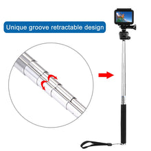 Load image into Gallery viewer, PULUZ Extendable Handheld Selfie Monopod for GoPro, Insta360, DJI and Other Action Cameras, Length: 22.5-80cm, Length: 22.5-100cm