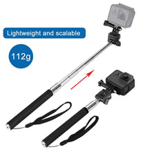 Load image into Gallery viewer, PULUZ Extendable Handheld Selfie Monopod for GoPro, Insta360, DJI and Other Action Cameras, Length: 22.5-80cm, Length: 22.5-100cm