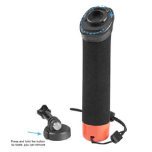 Load image into Gallery viewer, PULUZ Floating Foam Hand Grip Buoyancy Rods with Strap &amp; Quick-release Base for GoPro, Insta360, DJI and Other Action Cameras, Foam Floating Hand Grip