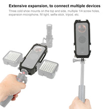 Load image into Gallery viewer, PULUZ Protective Cage Rig Housing Frame with Cold Shoe Mounts &amp; Magnetic Folding Tripod Adapter for Insta360 ONE X2, Cage For Insta360 ONE X2