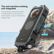 Load image into Gallery viewer, PULUZ Protective Cage Rig Housing Frame with Cold Shoe Mounts &amp; Magnetic Folding Tripod Adapter for Insta360 ONE X2, Cage For Insta360 ONE X2
