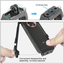 Load image into Gallery viewer, PULUZ Protective Cage Rig Housing Frame with Cold Shoe Mounts &amp; Magnetic Folding Tripod Adapter for Insta360 ONE X2, Cage For Insta360 ONE X2