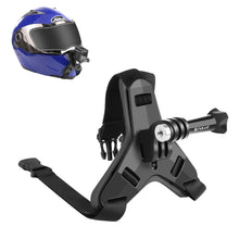 Load image into Gallery viewer, PULUZ Motorcycle Helmet Chin Strap Mount for GoPro, DJI Osmo Action and Other Action Cameras, Helmet Chin Strap (Black), Helmet Chin Strap (Orange), Helmet Chin Strap (Blue)