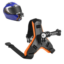 Load image into Gallery viewer, PULUZ Motorcycle Helmet Chin Strap Mount for GoPro, DJI Osmo Action and Other Action Cameras, Helmet Chin Strap (Black), Helmet Chin Strap (Orange), Helmet Chin Strap (Blue)