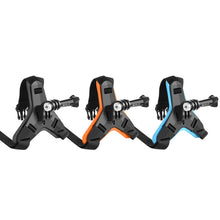 Load image into Gallery viewer, PULUZ Motorcycle Helmet Chin Strap Mount for GoPro, DJI Osmo Action and Other Action Cameras, Helmet Chin Strap (Black), Helmet Chin Strap (Orange), Helmet Chin Strap (Blue)