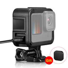 Load image into Gallery viewer, PULUZ Chargeable PA Frame Mount Cage with Cold Shoe Base Slot for GoPro HERO13 Black /12 Black /11 Black /11 Black Mini /10 Black /9 Black, Chargeable PA Frame Mount