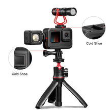 Load image into Gallery viewer, PULUZ Chargeable PA Frame Mount Cage with Cold Shoe Base Slot for GoPro HERO13 Black /12 Black /11 Black /11 Black Mini /10 Black /9 Black, Chargeable PA Frame Mount