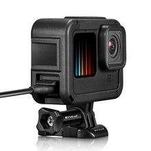 Load image into Gallery viewer, PULUZ Chargeable PA Frame Mount Cage with Cold Shoe Base Slot for GoPro HERO13 Black /12 Black /11 Black /11 Black Mini /10 Black /9 Black, Chargeable PA Frame Mount